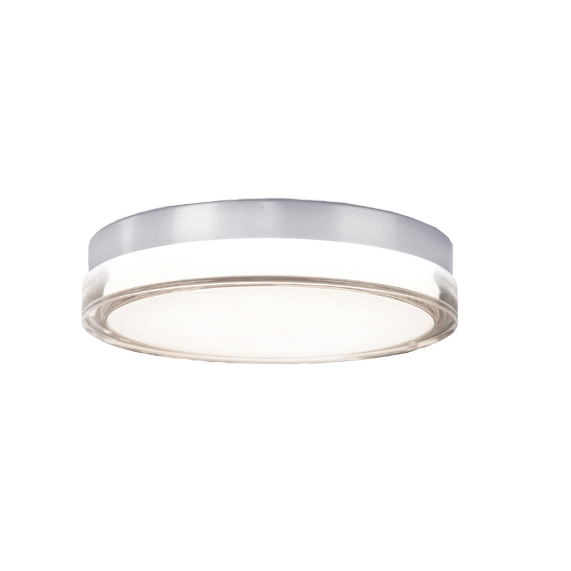 Pi 12" LED Outdoor Flush Mount, 3500K, Stainless Steel Finish - Bees Lighting