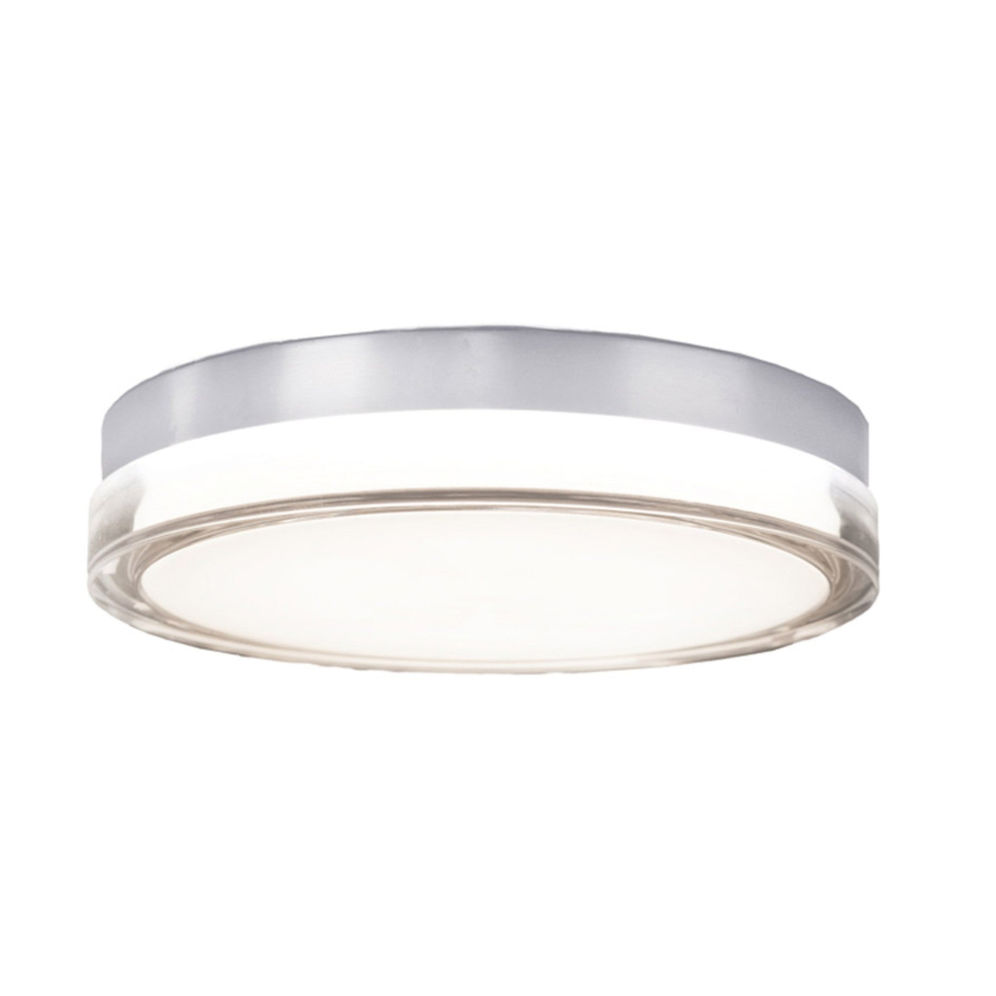 Pi 15" LED Outdoor Flush Mount, 3500K, Stainless Steel Finish - Bees Lighting