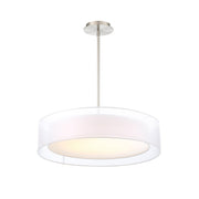 Metropolis 24" LED Pendant, Brushed Nickel Finish - Bees Lighting