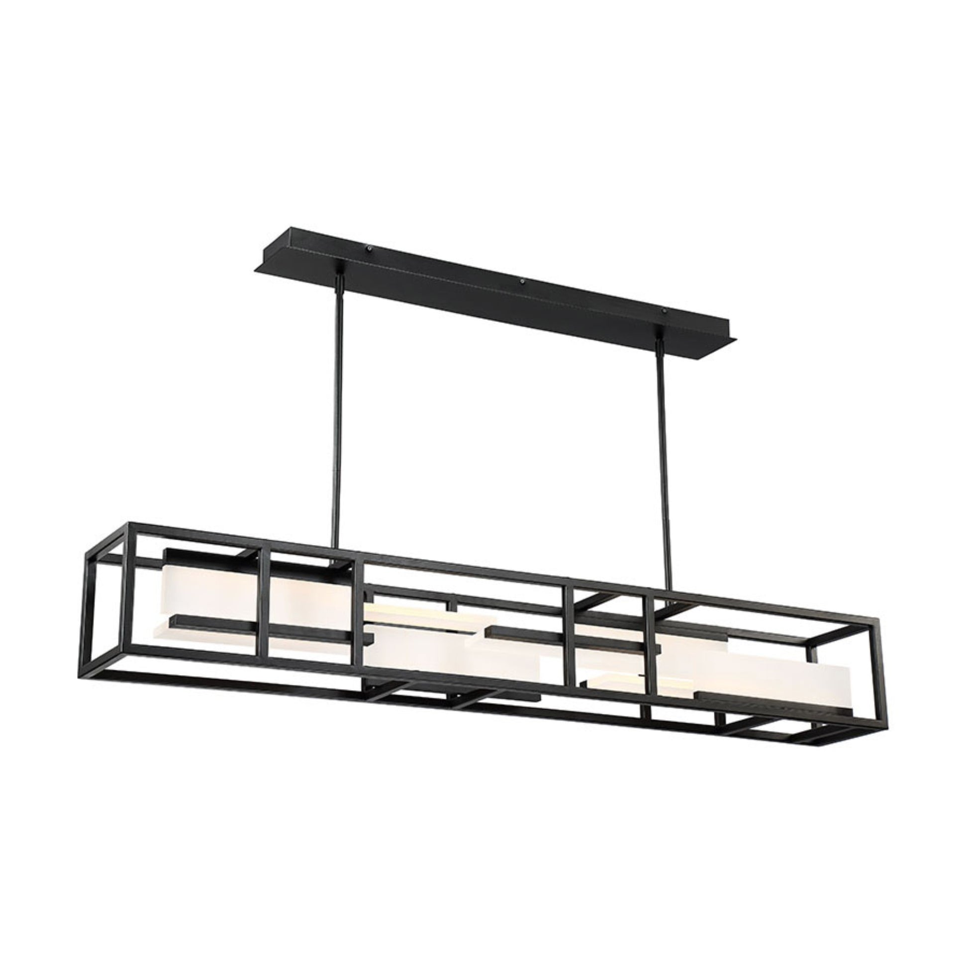 Memory 56" LED Linear Pendant, Black Finish - Bees Lighting