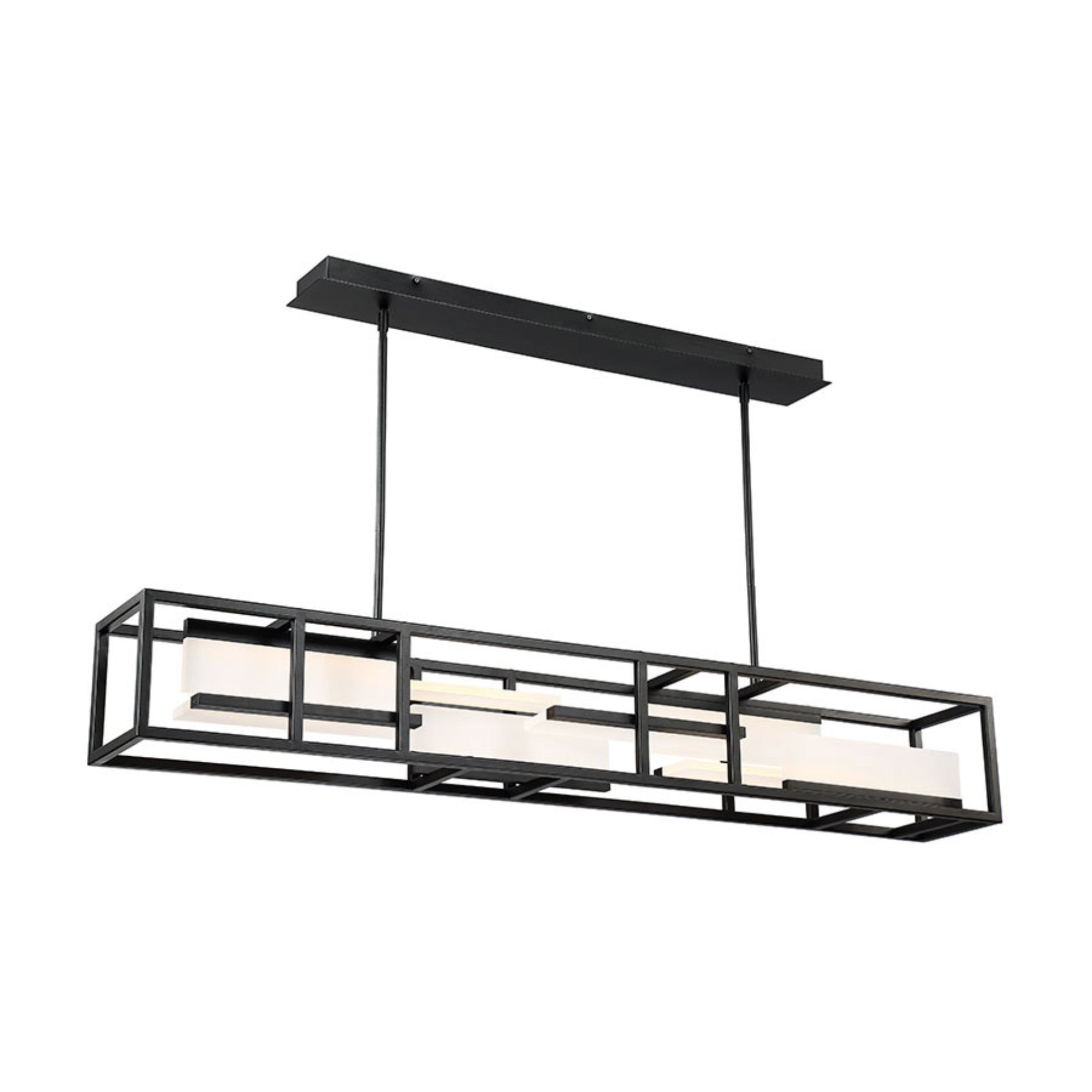 Memory 56" LED Linear Pendant, Black Finish - Bees Lighting
