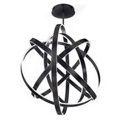 Kinetic 60" LED Chandelier, Black Finish - Bees Lighting