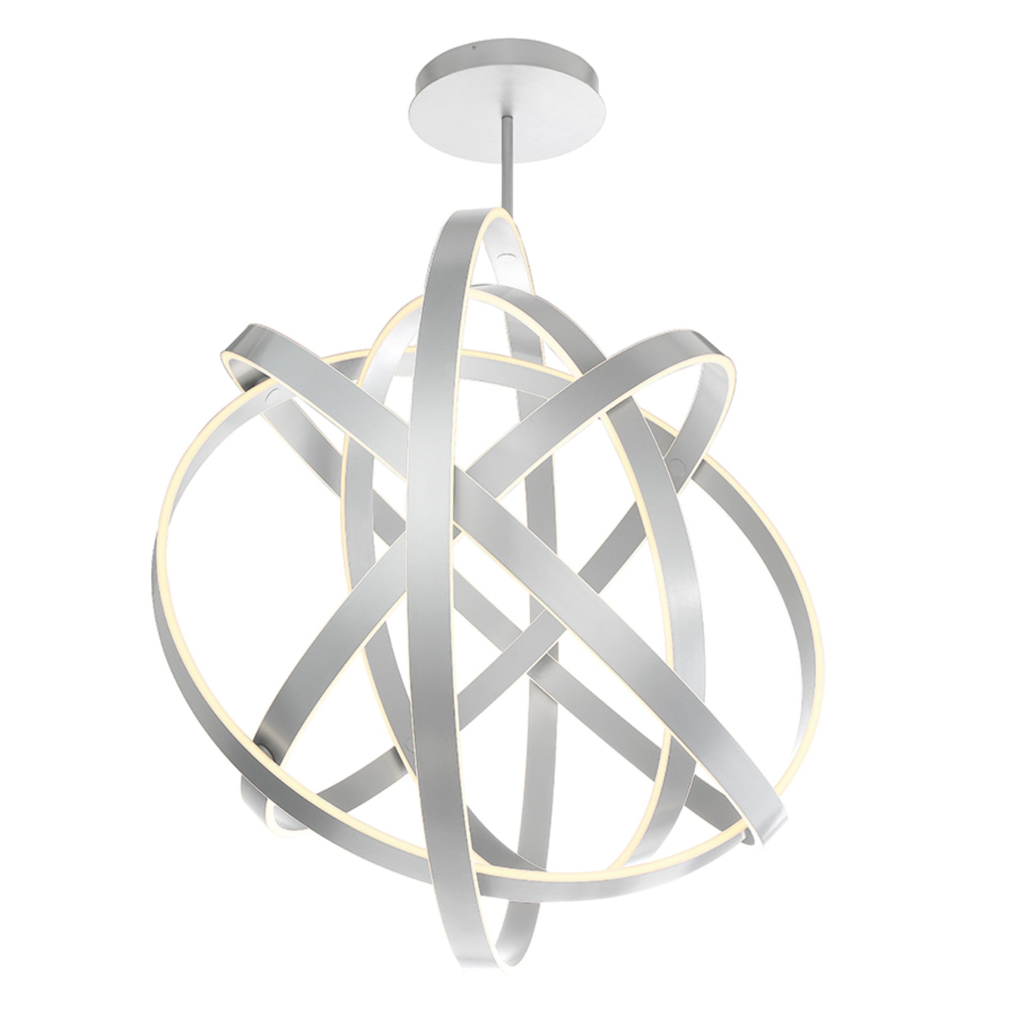 Kinetic 60" LED Chandelier, Titanium Finish - Bees Lighting