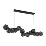 Riddle 64" LED Linear Pendant, Black Finish - Bees Lighting