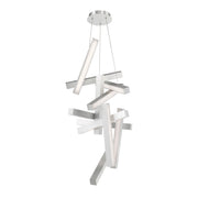 Chaos 49" LED Chandelier, Brushed Aluminum Finish - Bees Lighting
