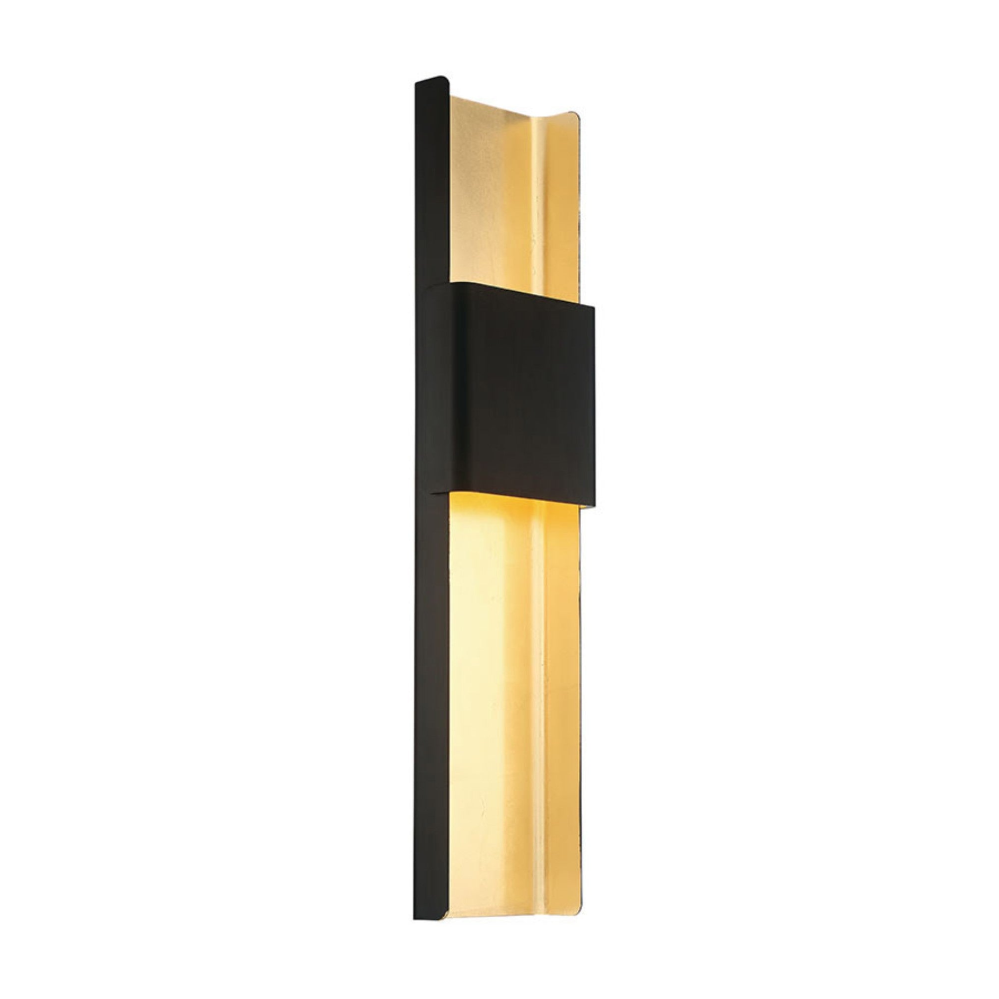 Tribeca 32" LED Wall Sconce, Bronze & Gold Leaf Finish - Bees Lighting