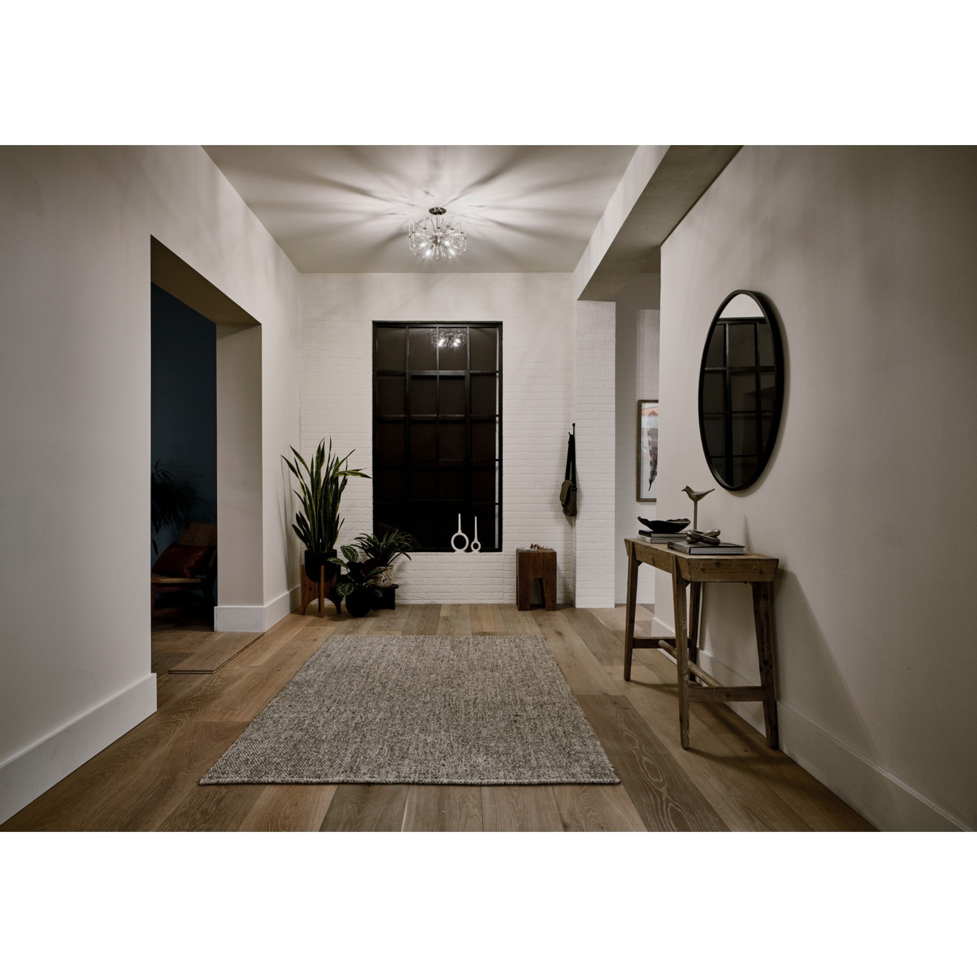 Eris 16" 4-Light Semi-Flush Mount, Polished Nickel Finish - Bees Lighting