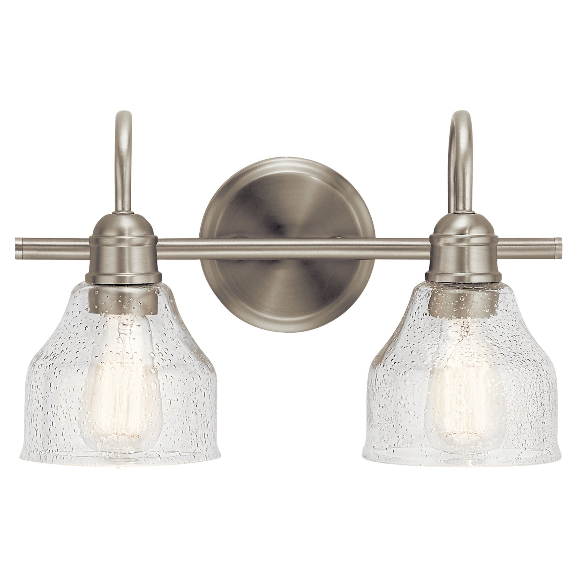 Avery 15" 2-Light Bath Vanity Light, Brushed Nickel Finish - Bees Lighting
