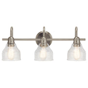 Avery 24" 3-Light Bath Vanity Light, Brushed Nickel Finish - Bees Lighting