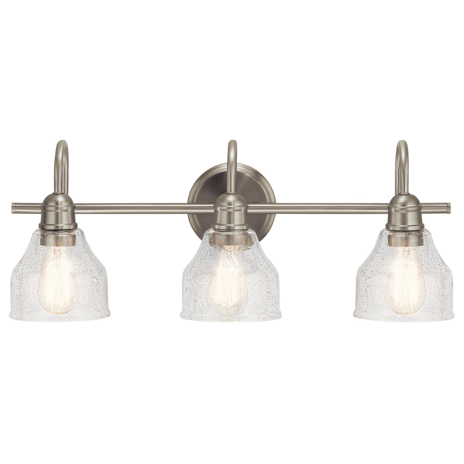 Avery 24" 3-Light Bath Vanity Light, Brushed Nickel Finish - Bees Lighting