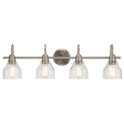 Avery 34" 4-Light Bath Vanity Light, Brushed Nickel Finish - Bees Lighting