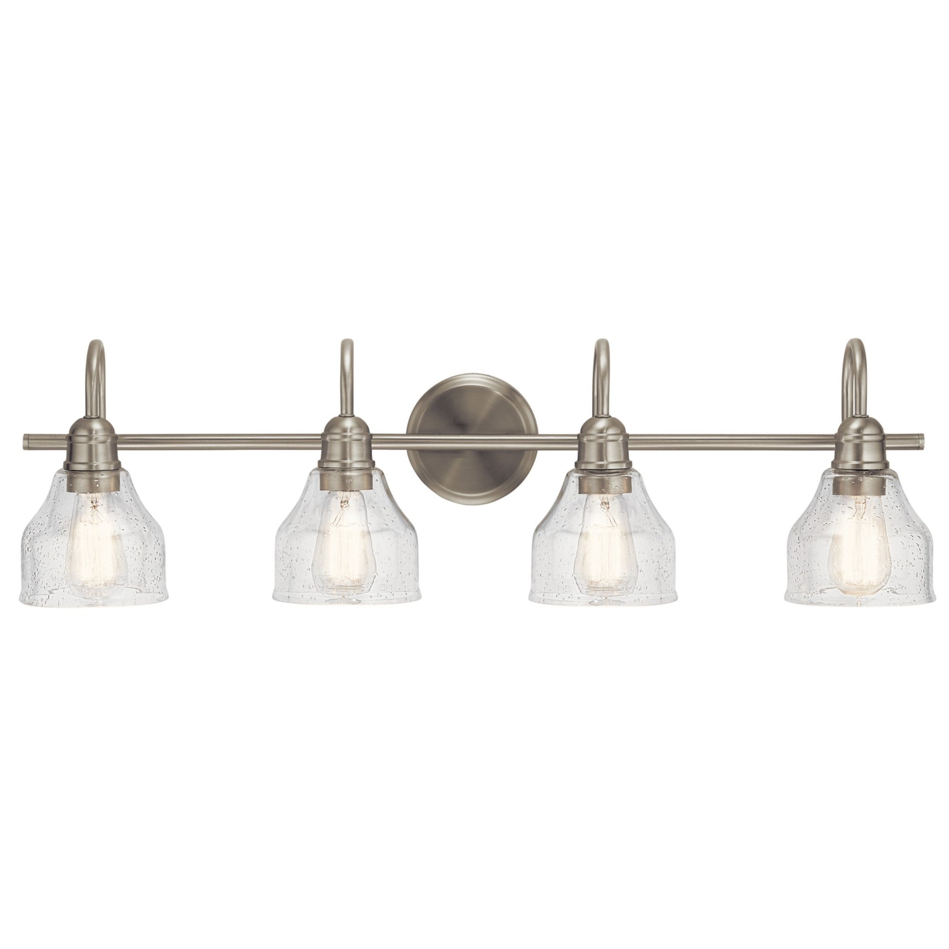 Avery 34" 4-Light Bath Vanity Light, Brushed Nickel Finish - Bees Lighting