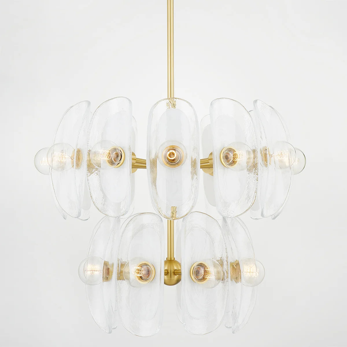 Hilo 30" 20 Lights Chandelier Aged Brass Finish - Bees Lighting