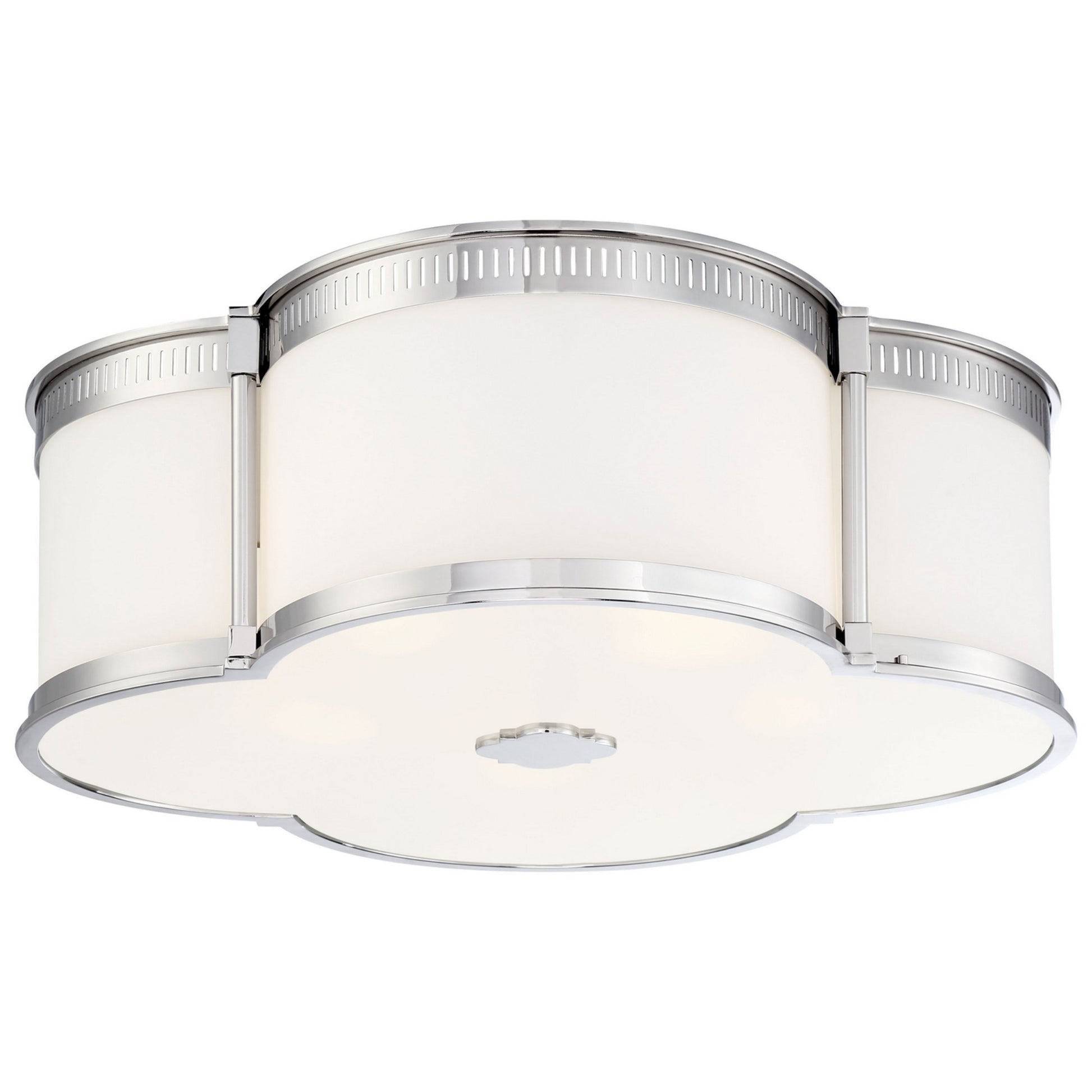 22" LED Flush Mount, Polished Nickel Finish - Bees Lighting