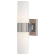 14" 2-Light Bathroom Vanity Light, Brushed Nickel Finish - Bees Lighting