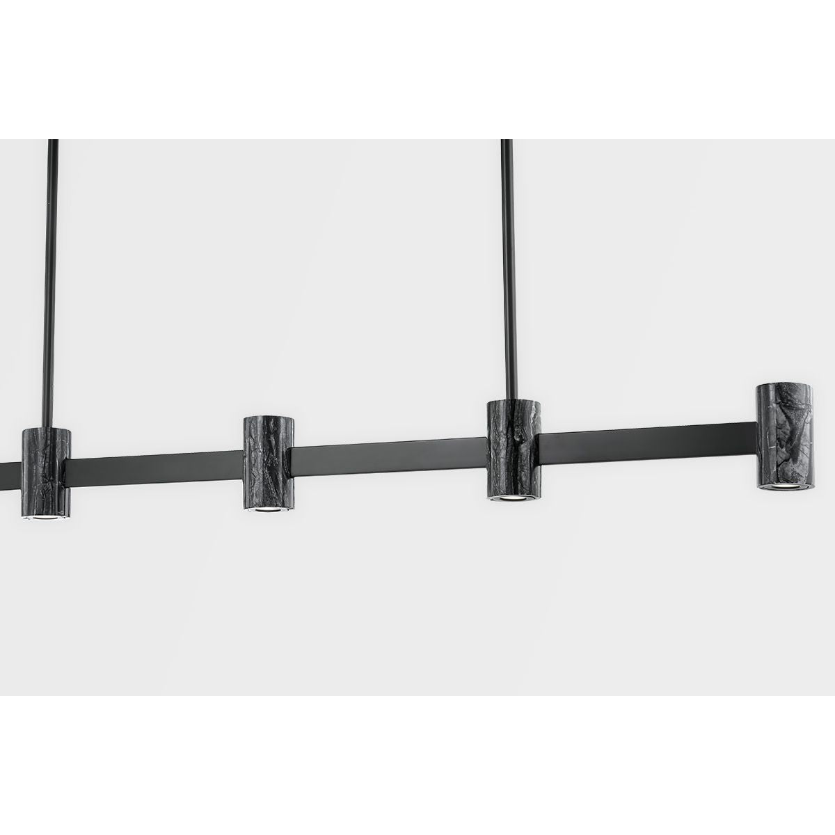 Predock 57 in. 5 Lights LED Pendant Light Black Finish - Bees Lighting