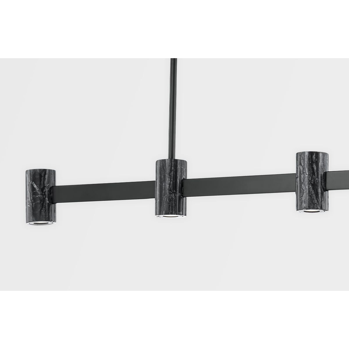 Predock 57 in. 5 Lights LED Pendant Light Black Finish - Bees Lighting