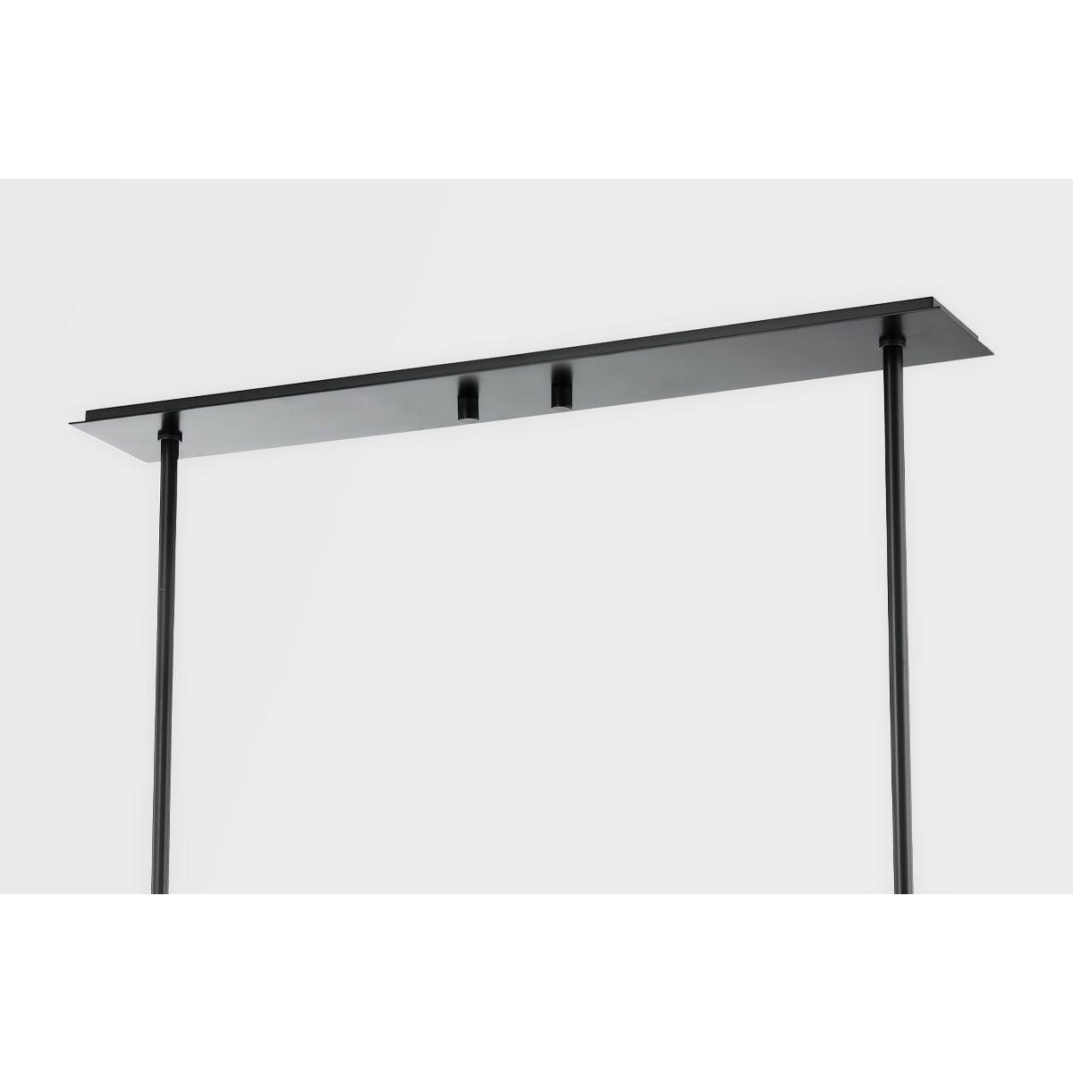 Predock 57 in. 5 Lights LED Pendant Light Black Finish - Bees Lighting