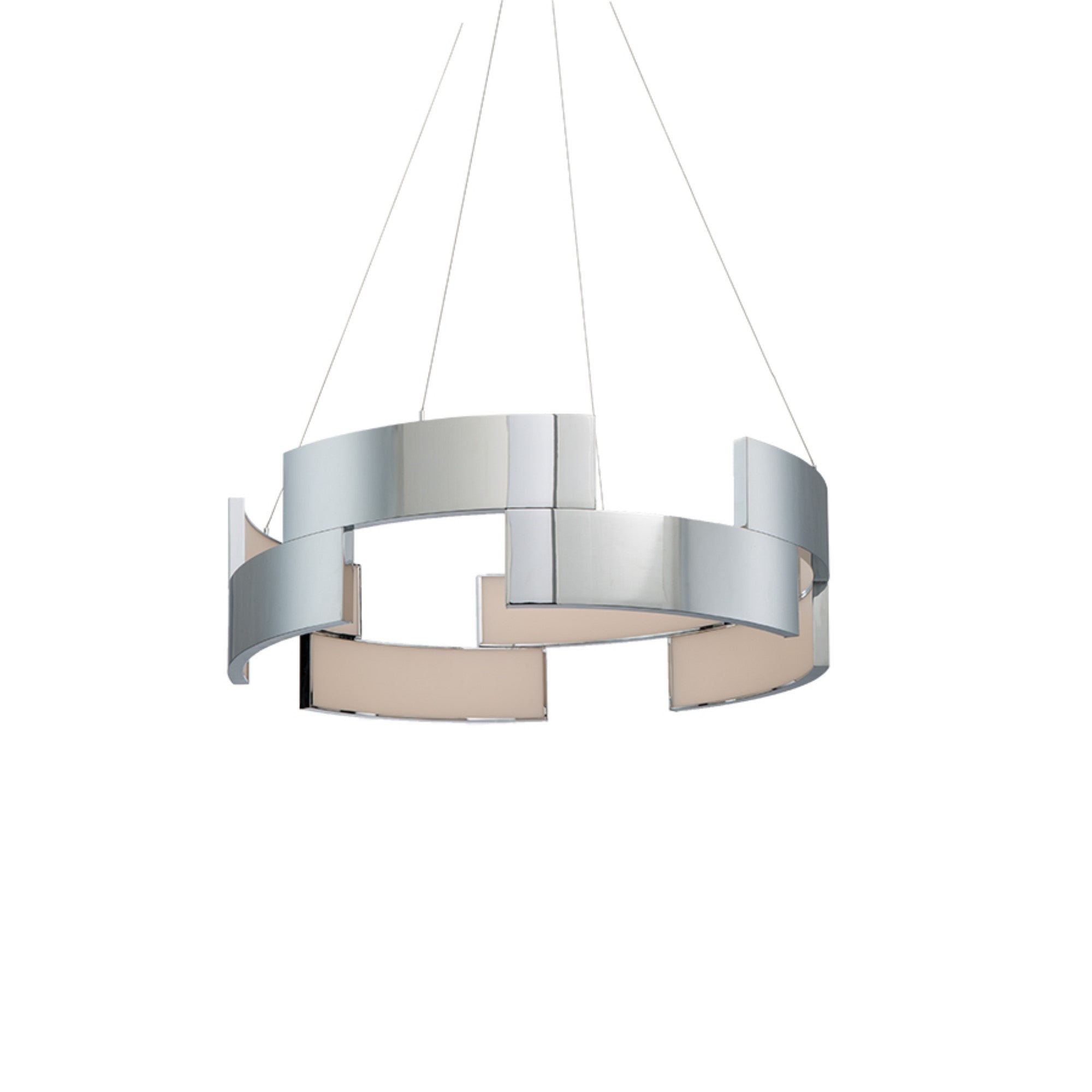 Trap 20" LED Pendant, Chrome Finish - Bees Lighting