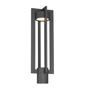Chamber 20" LED Outdoor Post Light, Black Finish - Bees Lighting