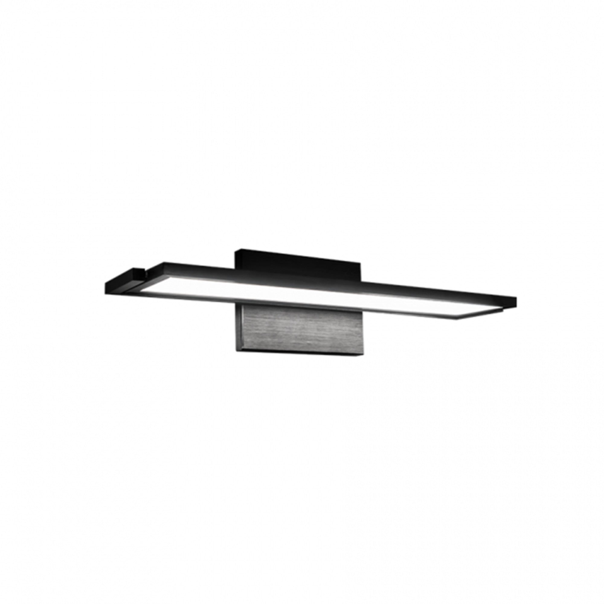 Line 18" LED Bathroom Vanity, Brushed Black Finish - Bees Lighting