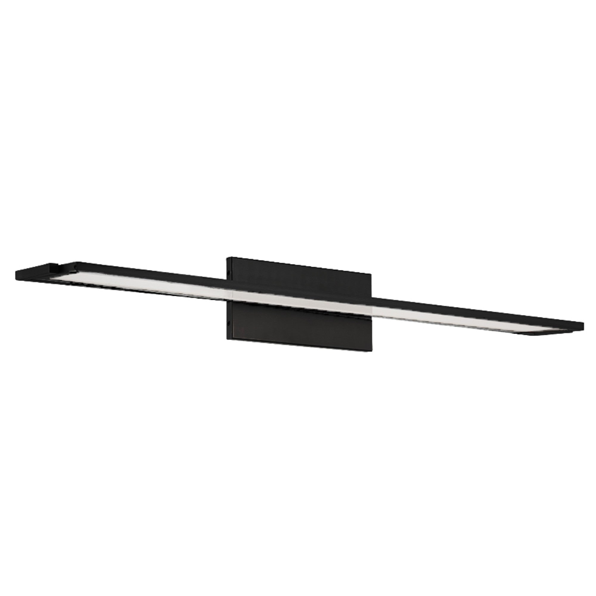 Line 36" LED Bathroom Vanity, Brushed Black Finish - Bees Lighting