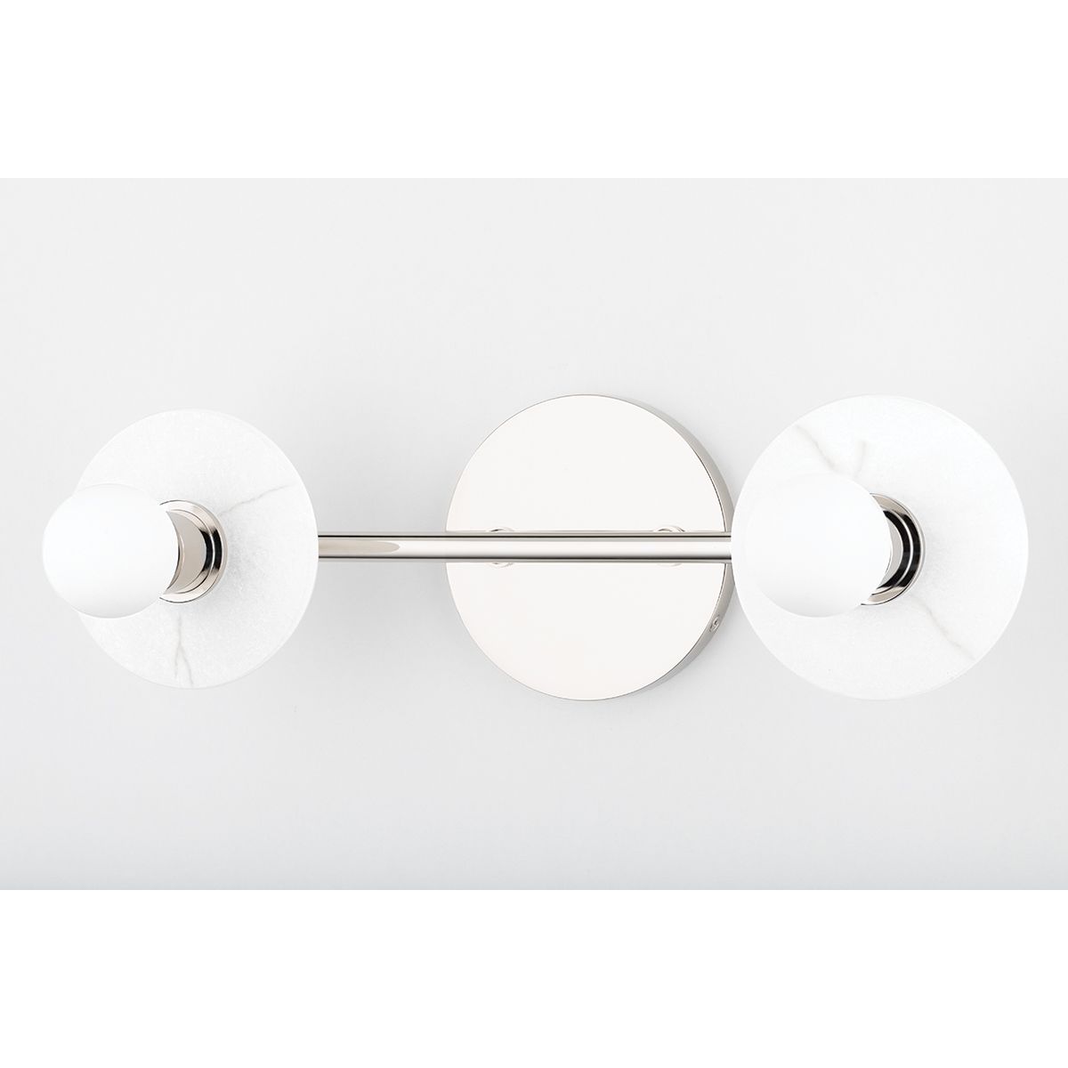 ELMONT 16 in. 2 lights Vanity Light Polished Nickel finish - Bees Lighting