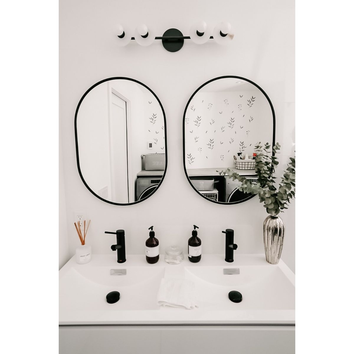 ELMONT 25 in. 4 lights Vanity Light Old Bronze finish - Bees Lighting