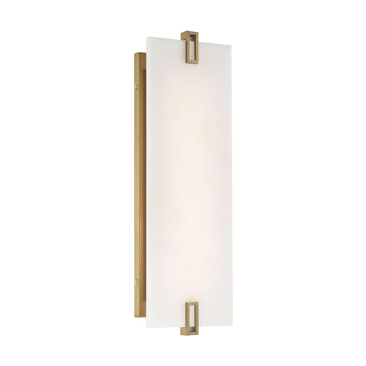 Aizen 19 In. LED Flush Mount Sconce Brass Finish