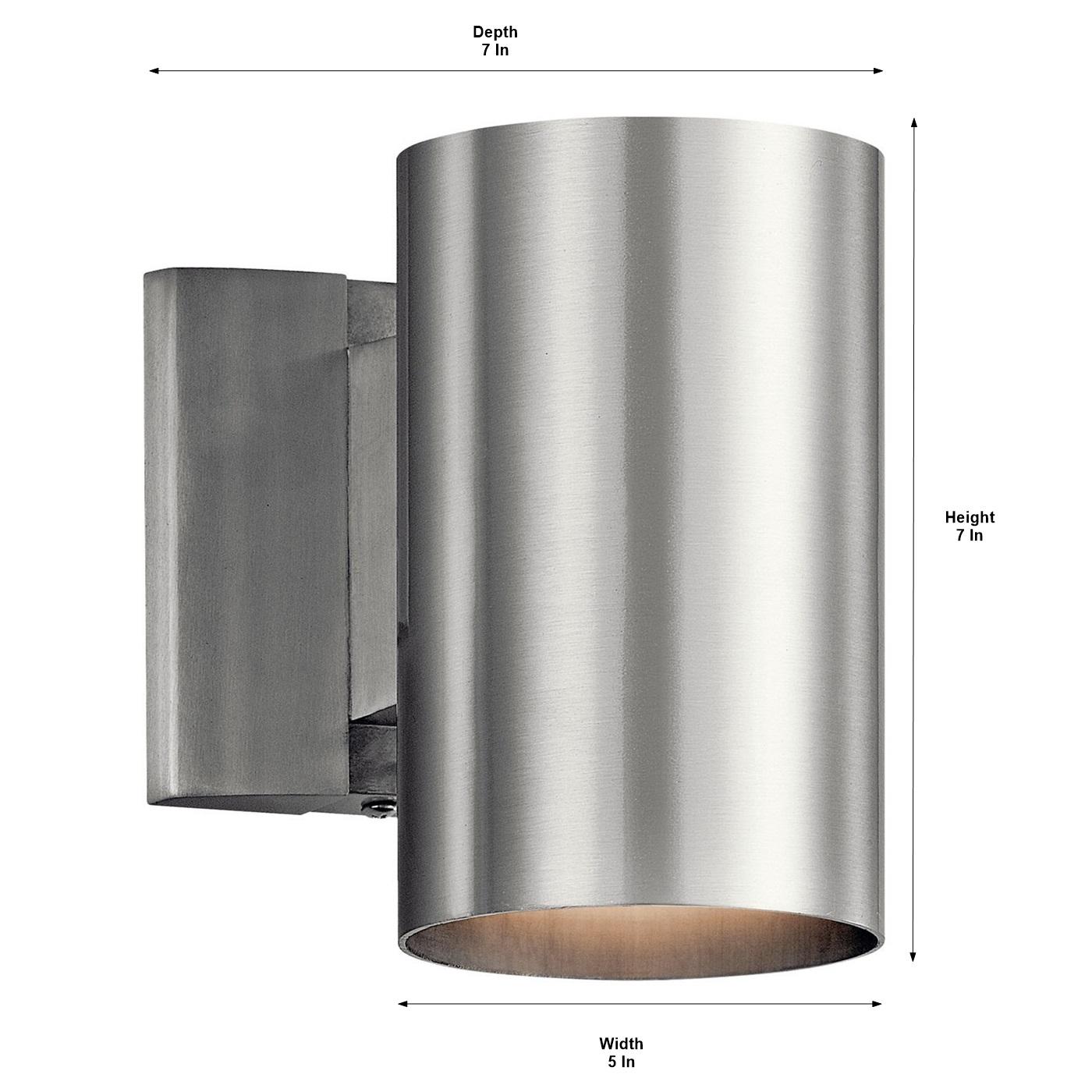 7 inch 1 Light Outdoor Cylinder