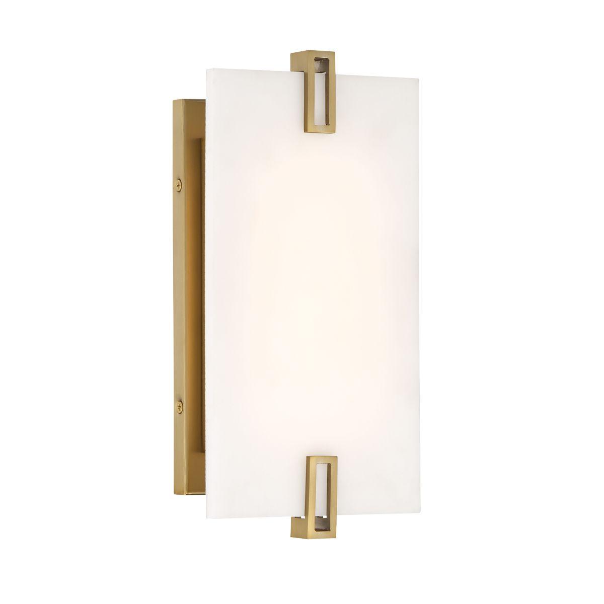 Aizen 12 In. LED Flush Mount Sconce Brass Finish