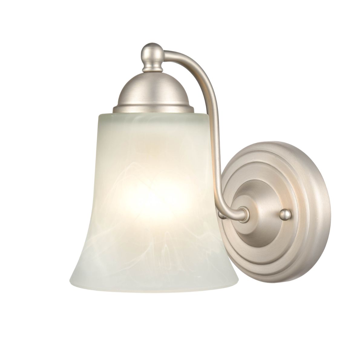 8 in. Armed Sconce Nickel finish