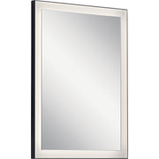 Ryame 24" X 32" LED Mirror, Black Finish - Bees Lighting