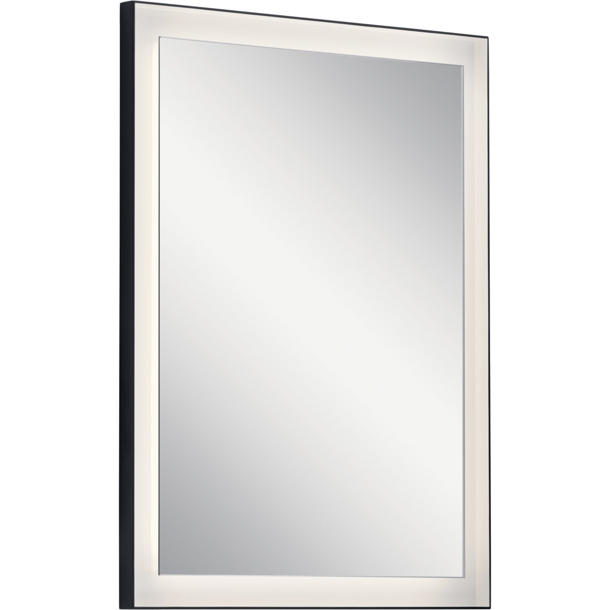 Ryame 24" X 32" LED Mirror, Black Finish - Bees Lighting