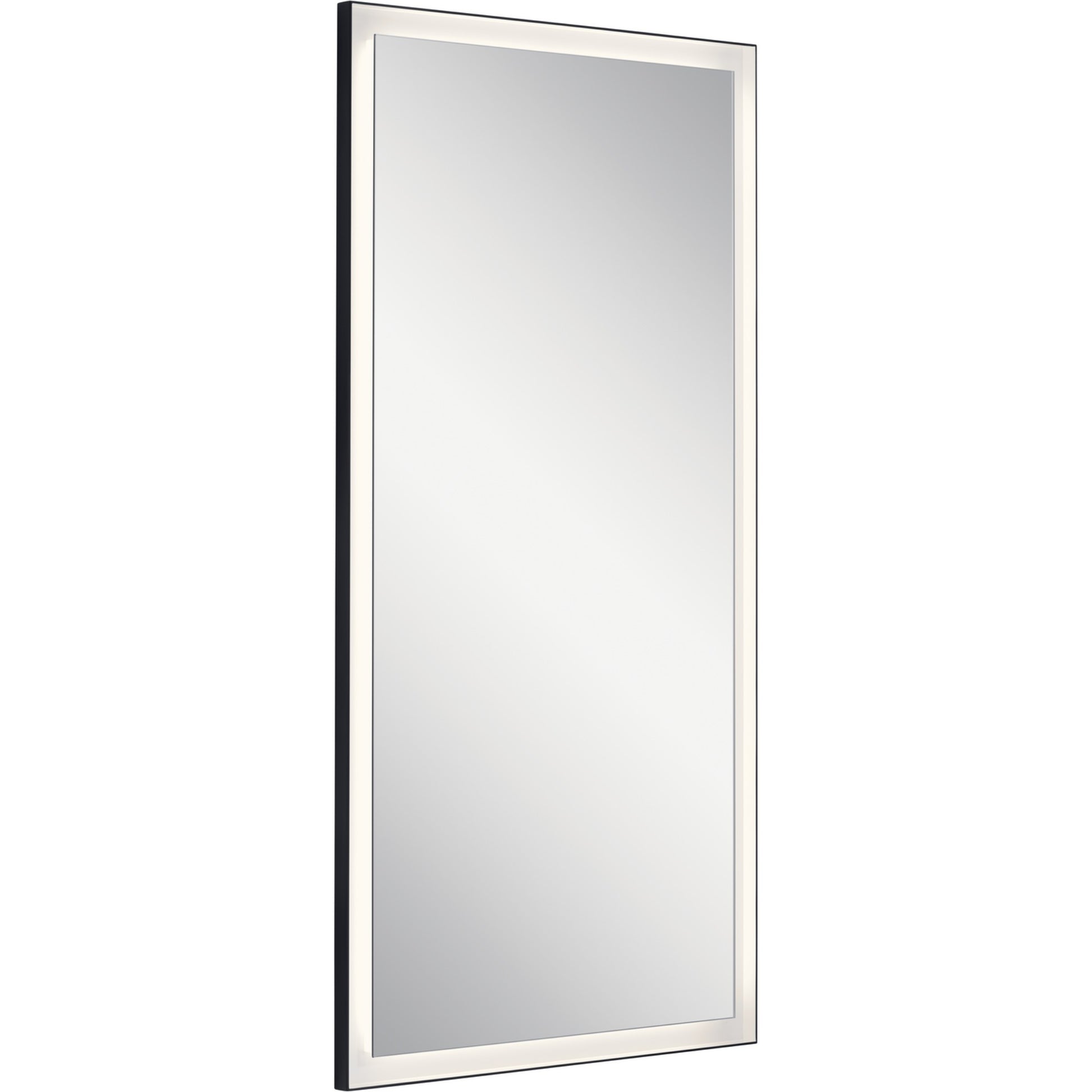 Ryame 30" X 60" LED Mirror, Matte Black Finish - Bees Lighting