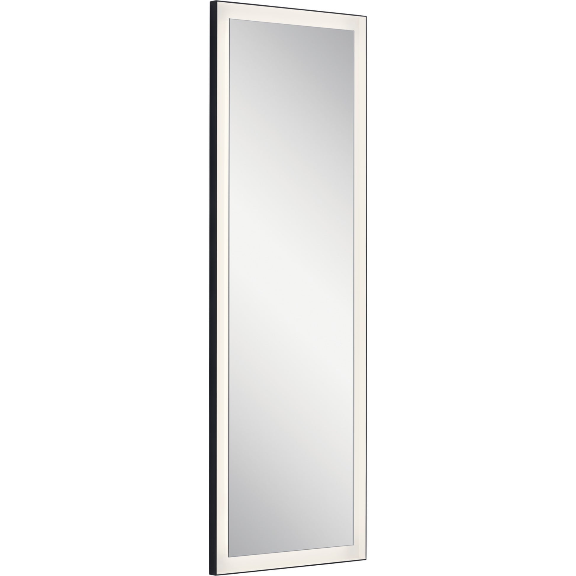Ryame 20" X 60" LED Mirror, Matte Black Finish - Bees Lighting