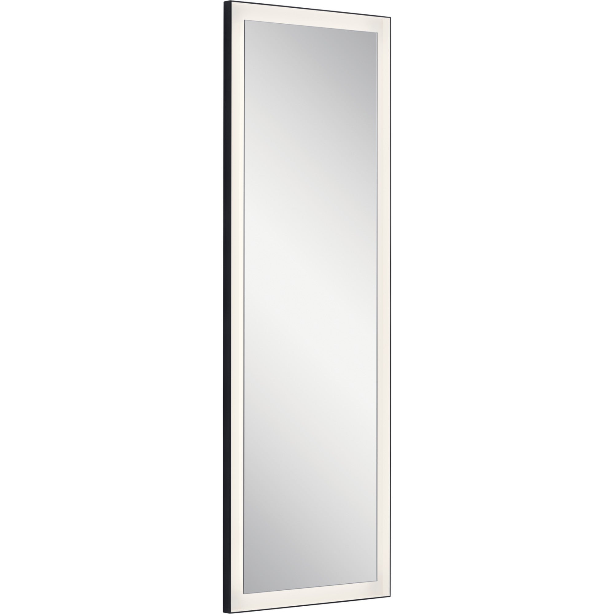 Ryame 20" X 60" LED Mirror, Matte Black Finish - Bees Lighting