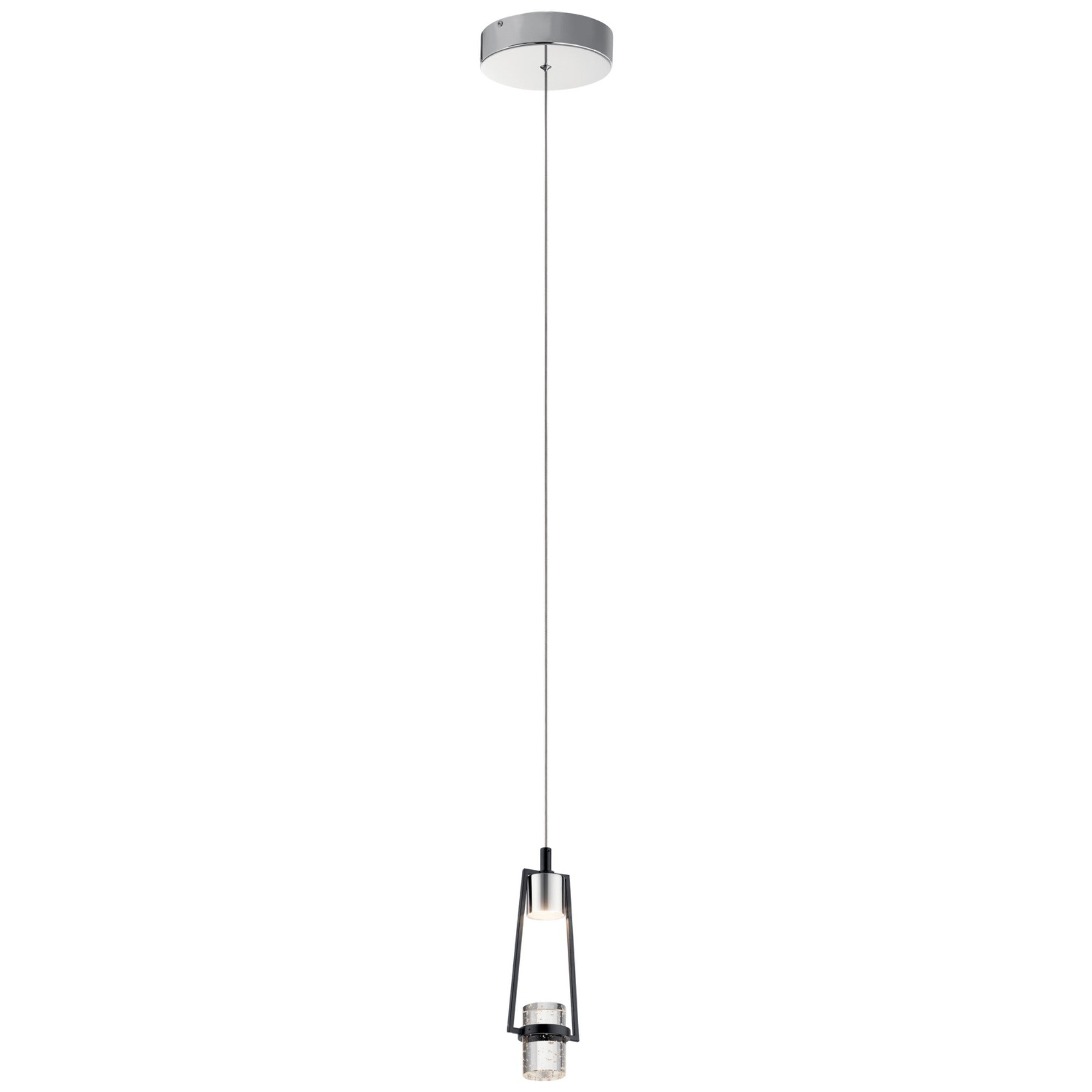 Ayse 4 in. LED Pendant Light Black Finish - Bees Lighting