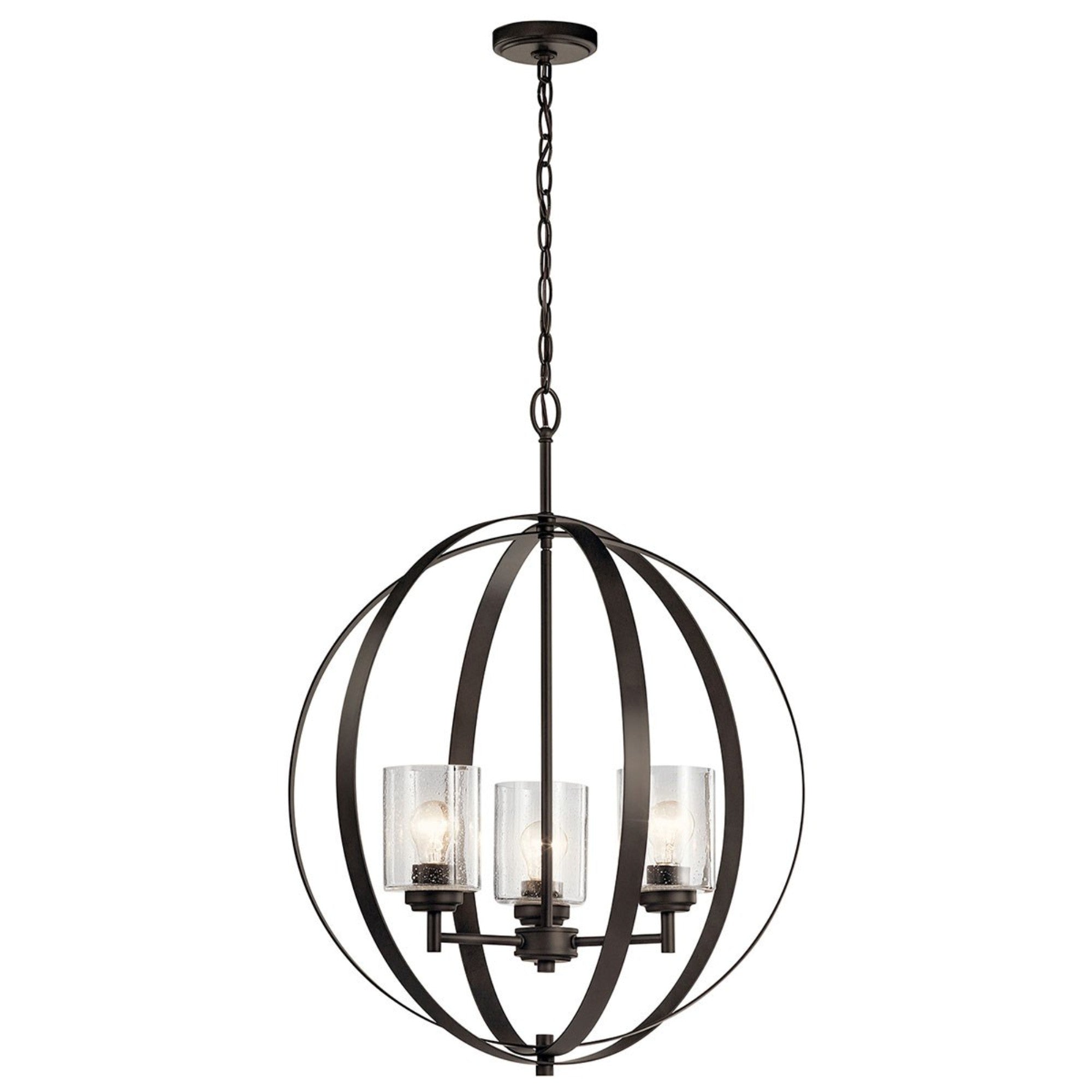 Winslow 31" 3-Light Globe Chandelier - Bees Lighting