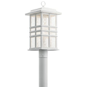 Beacon Square 21" Outdoor Post Light, White Finish - Bees Lighting