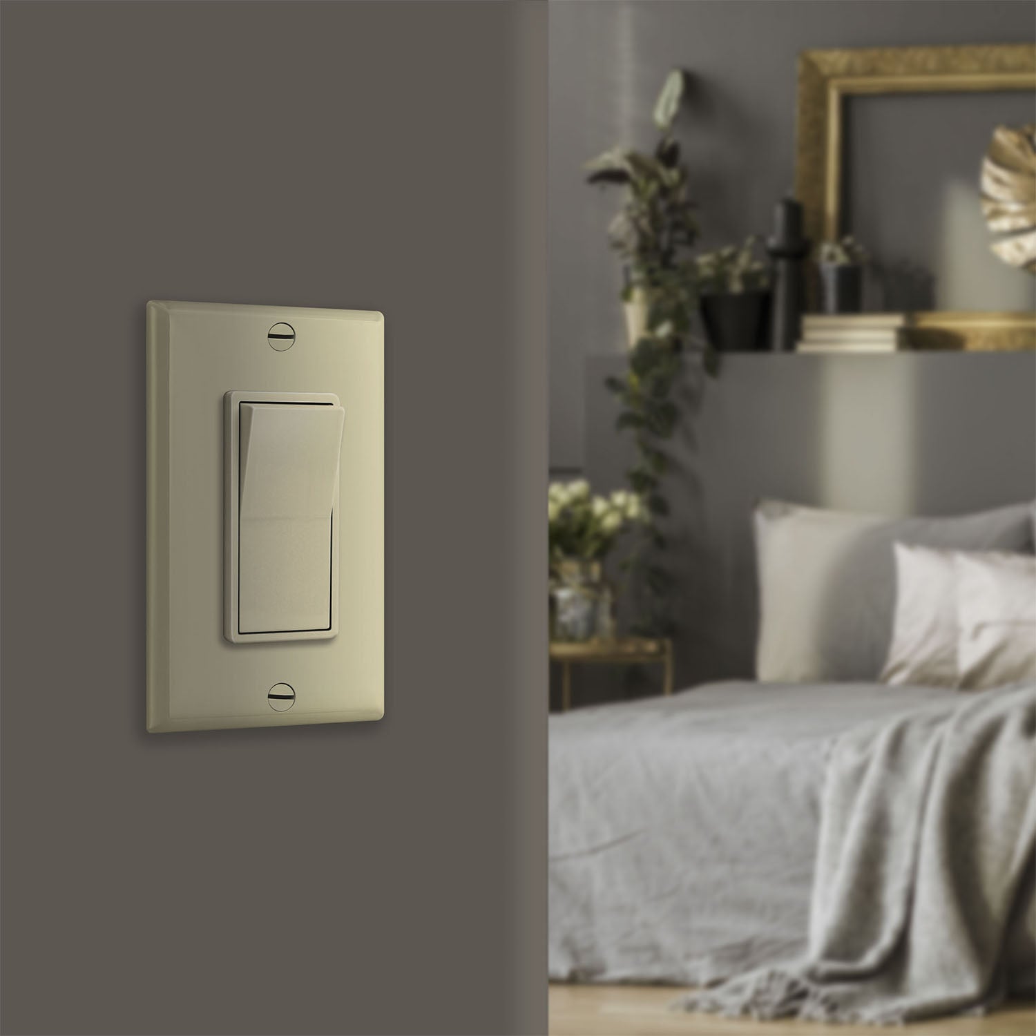 Deco 4-Way 15 Amp Rocker Switch, Ivory - Bees Lighting