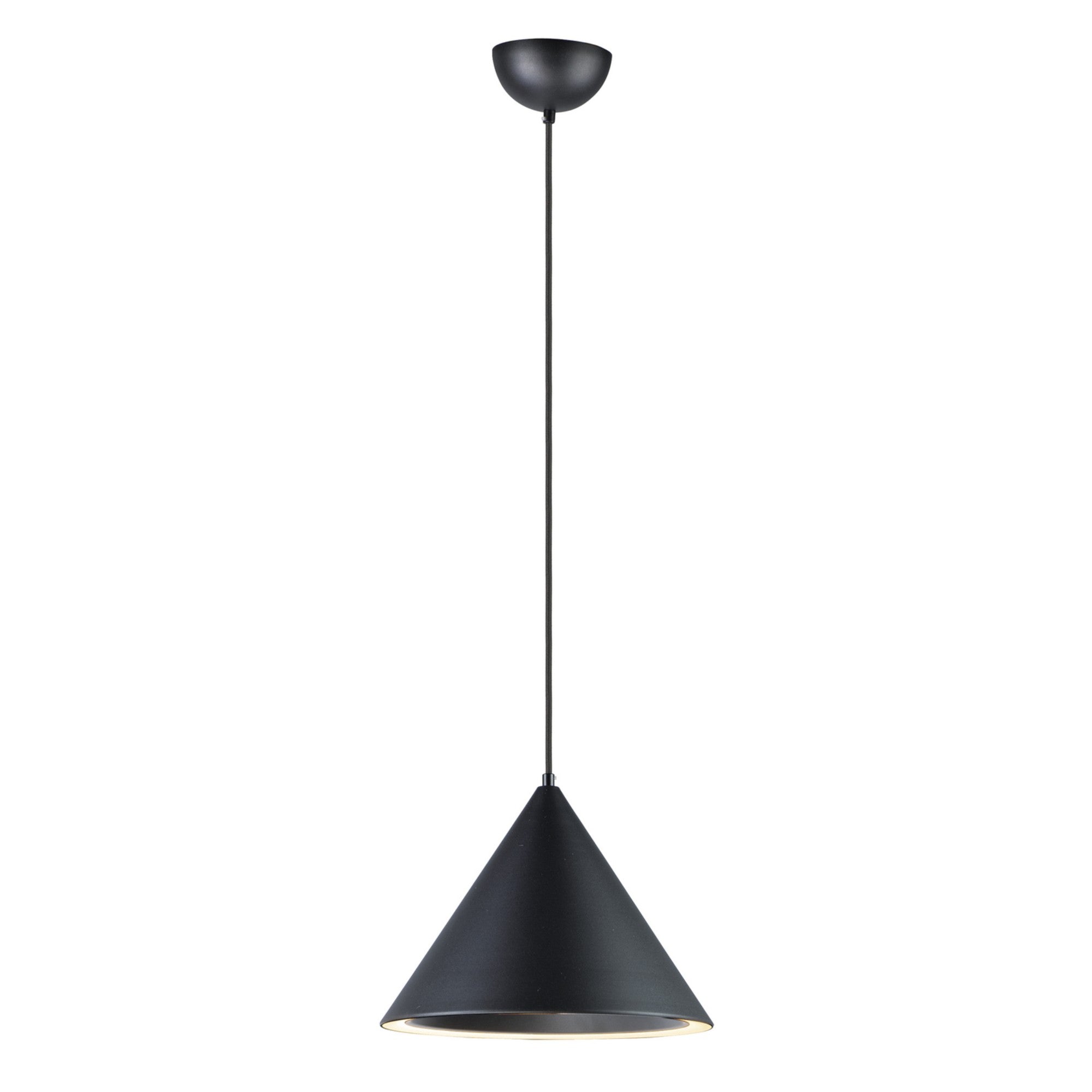 Abyss 13" Cone LED Pendant, Black Finish - Bees Lighting