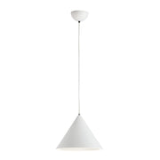 Abyss 13" Cone LED Pendant, Matte White Finish - Bees Lighting