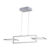 Link 42" 3-Light LED Linear Pendant, Satin Nickel Finish - Bees Lighting