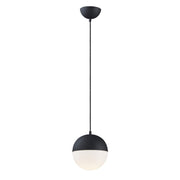 Half Moon 9" Medium LED Pendant, Black Finish - Bees Lighting