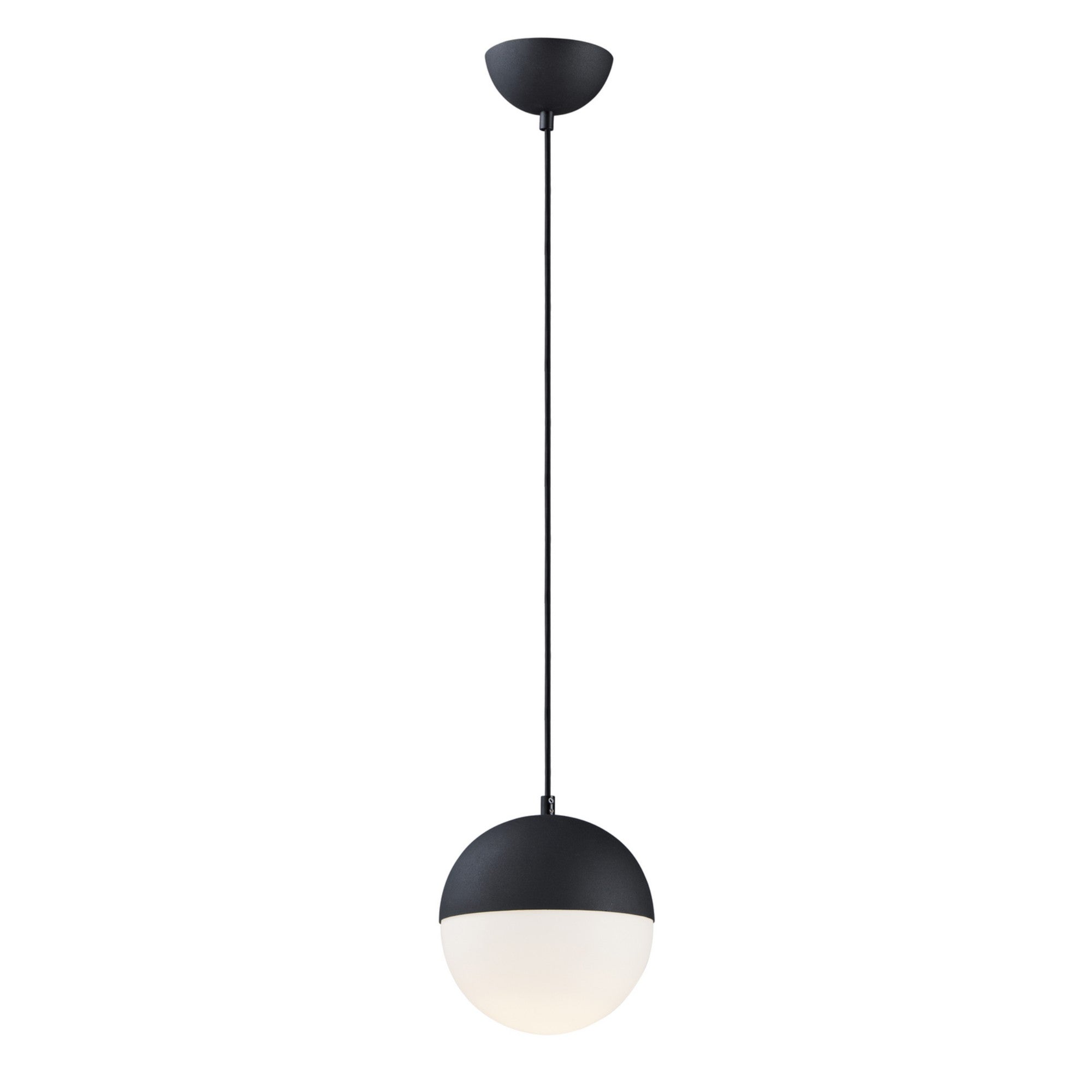 Half Moon 9" Medium LED Pendant, Black Finish - Bees Lighting
