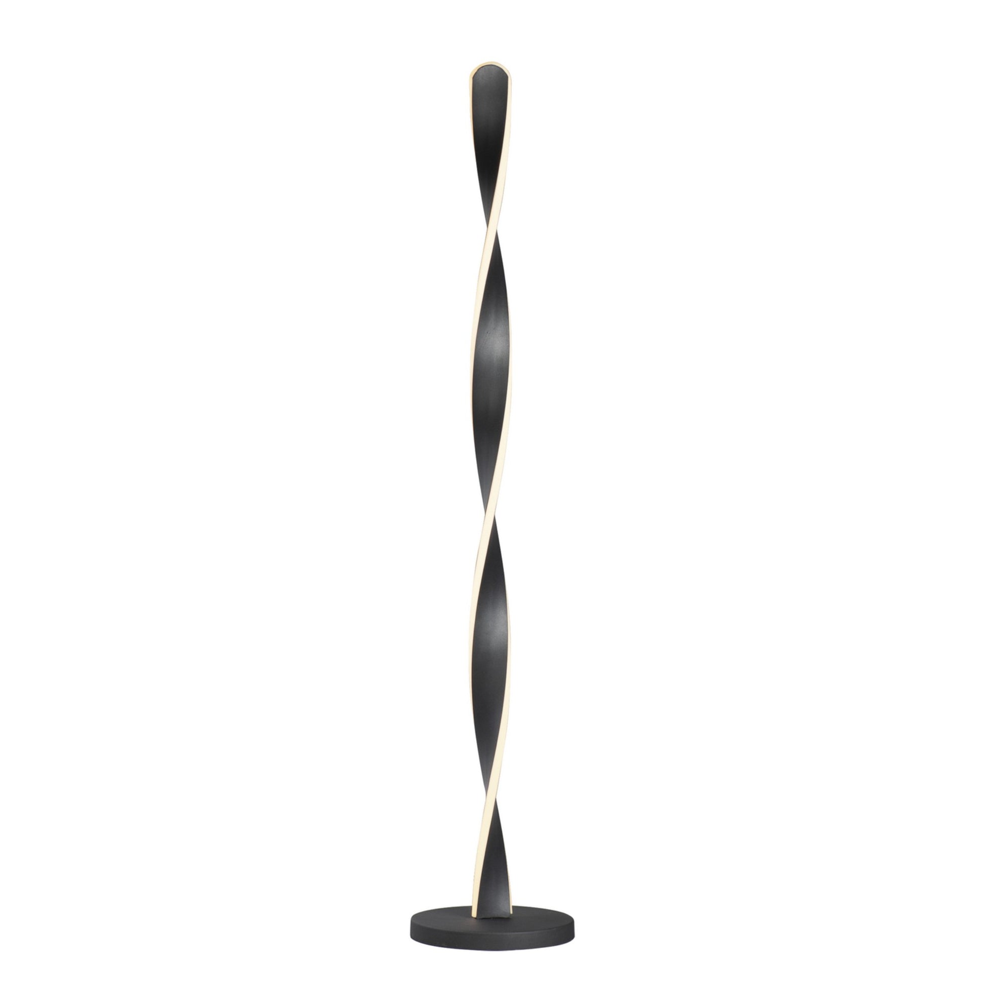 Pirouette 48" LED Floor Lamp, Black Finish - Bees Lighting