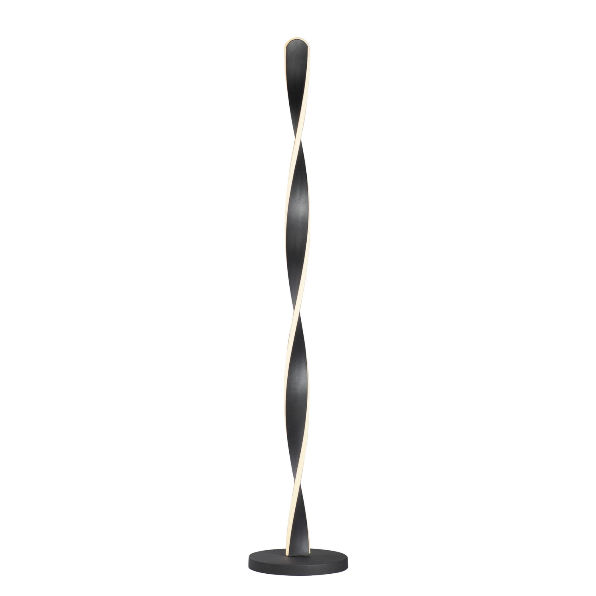 Pirouette 48" LED Floor Lamp, Black Finish - Bees Lighting