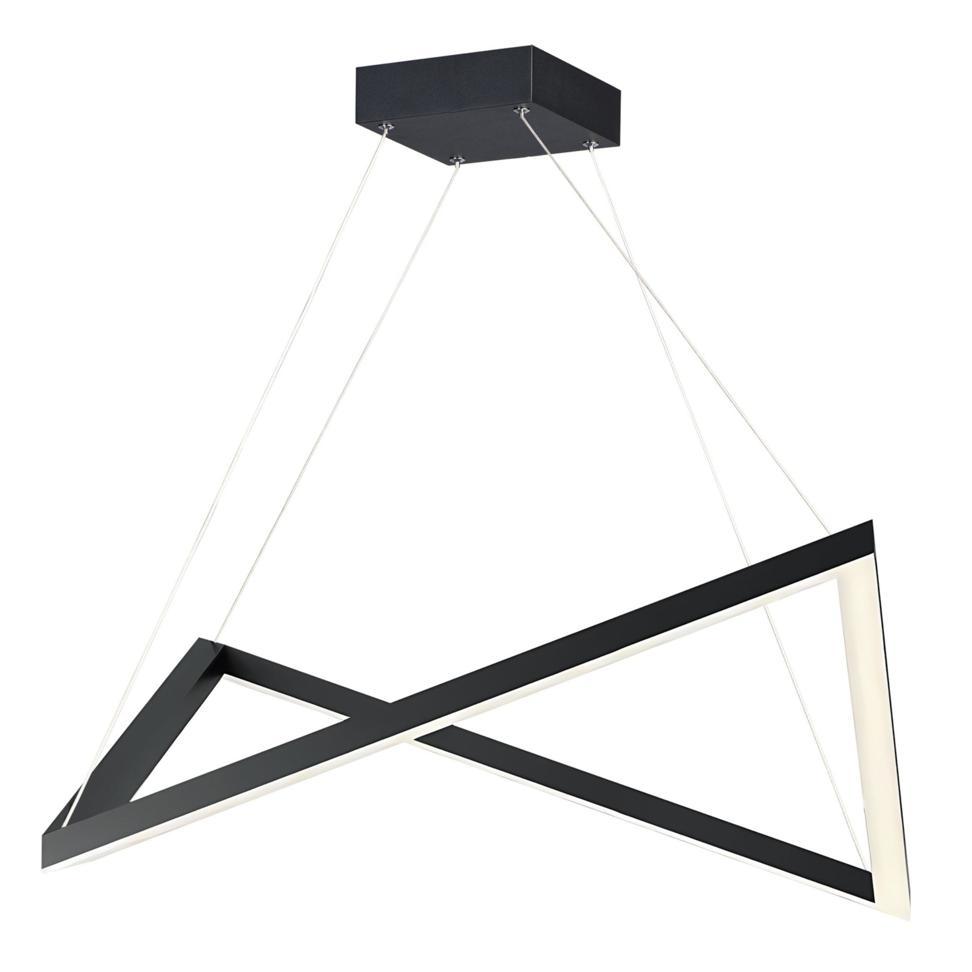 Stealth 21" LED Pendant, Black Finish - Bees Lighting