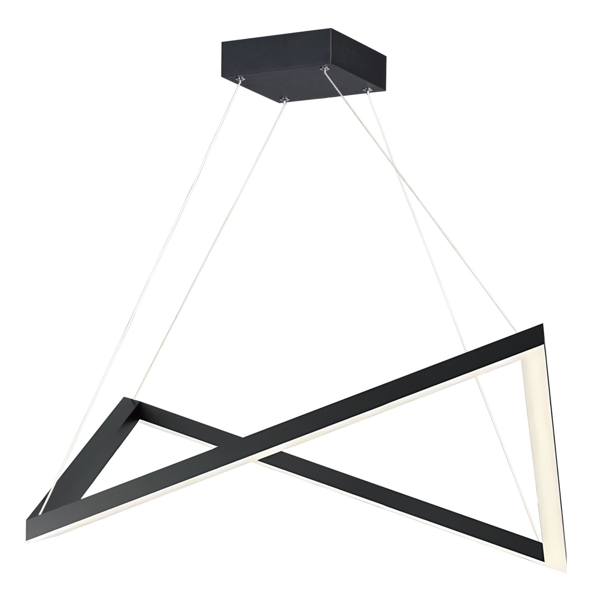 Stealth 21" LED Pendant, Black Finish - Bees Lighting